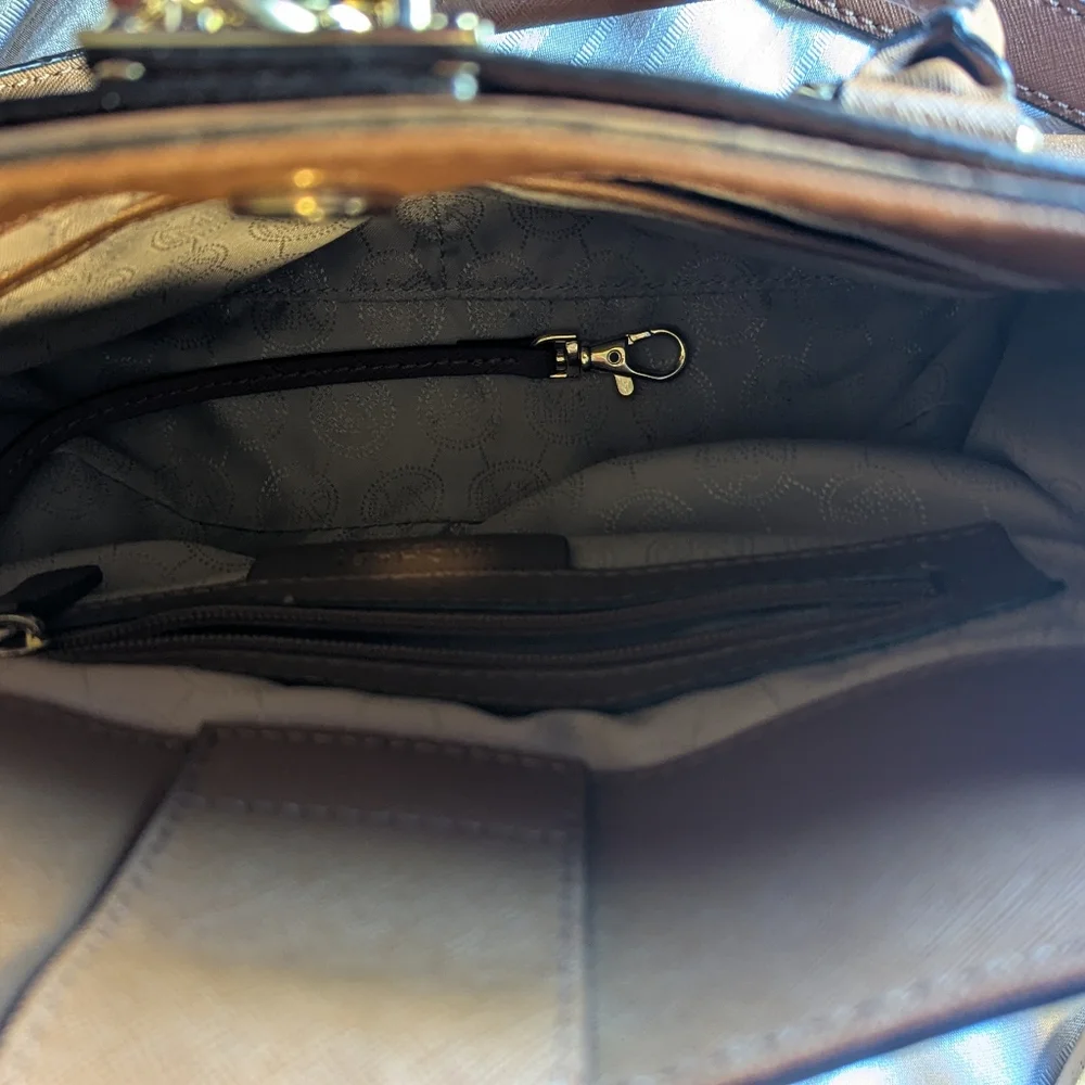 Michael Kors Brown Leather Satchel - Picture 10 of 12
